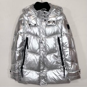 Vince Camuto Silver Puffer Jacket